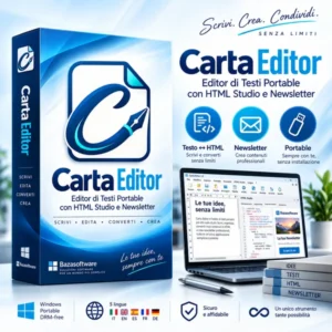 Carta Editor – Editor di Testi Portable con HTML Studio e Newsletter